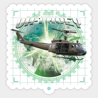 UH 1 Huey Vietnam Helicopter Crew Gift Sticker